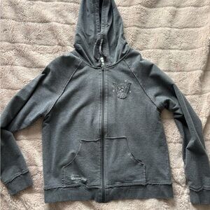 Tinkerbell Hoodie with Distressed Details